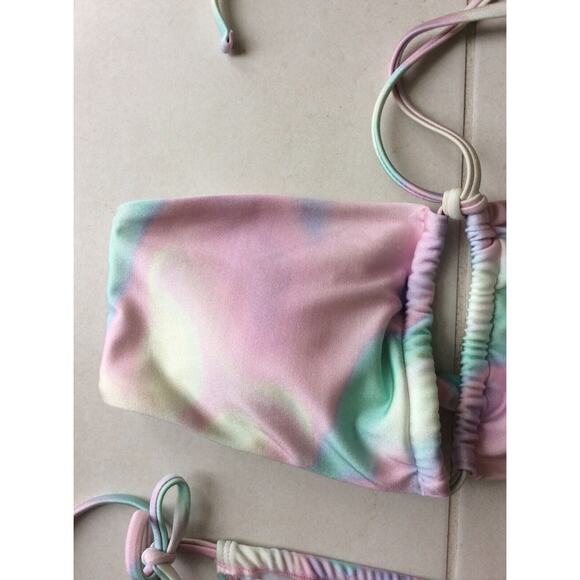 Cupshe x Stassie Swim String Bikini Set Abstract Abalone Swimsuit - Picture 3 of 11